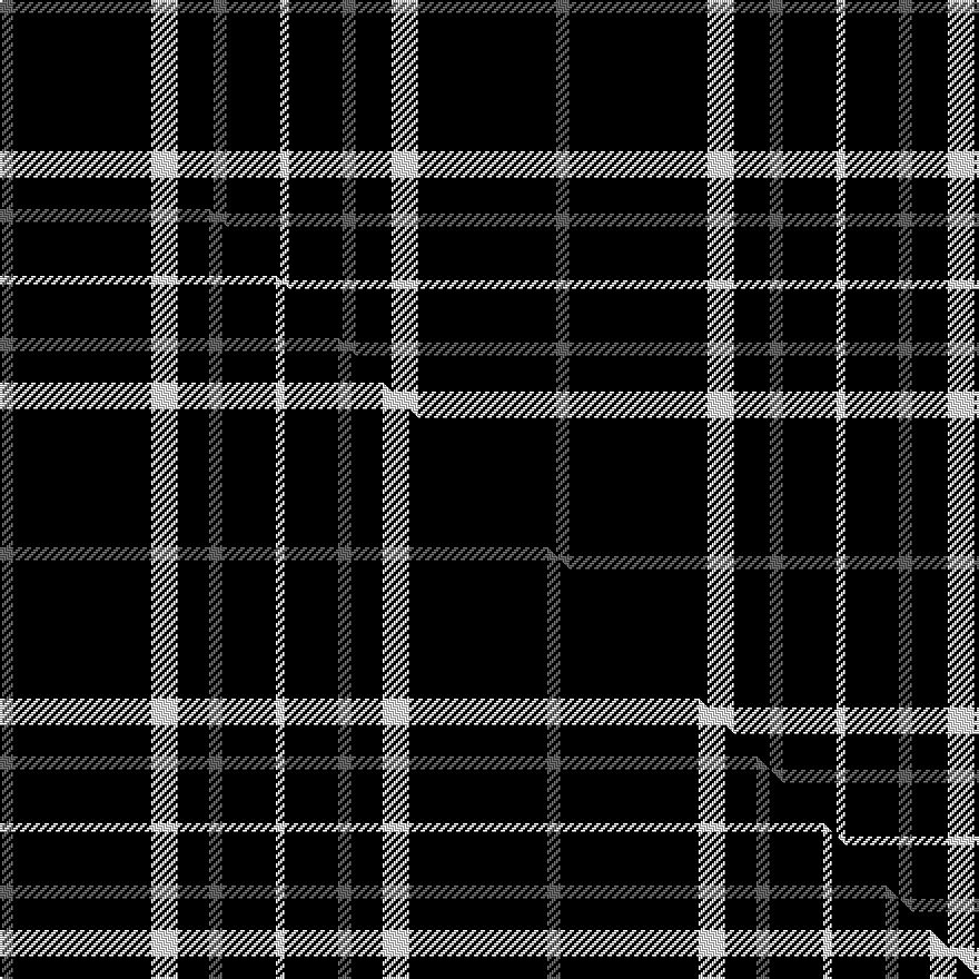 this sett (top) woven against the master sett (bottom)