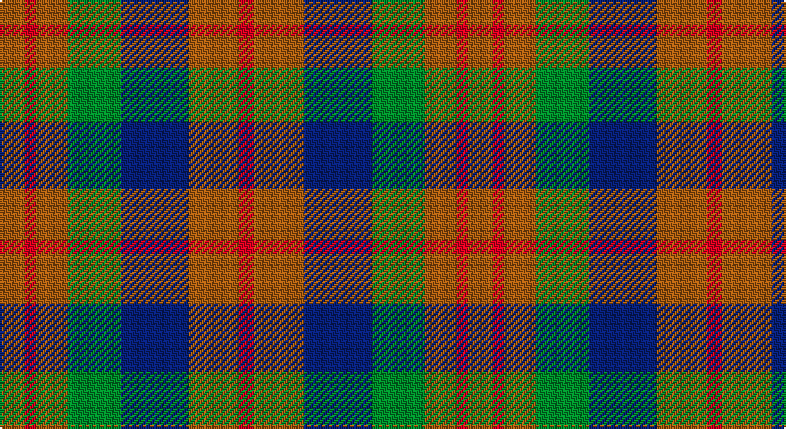 O/14 R6 O18 G30 DB38 O28 R/8 tartan