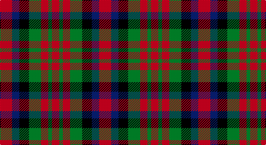 R/20 DB12 K16 G20 R12 G6 R/12 tartan