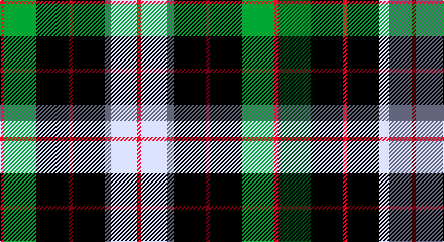 R/4 G32 K32 R4 K32 LB32 R/4 tartan