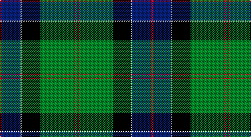 R/4 DB32 W2 K32 G60 R2 G/4 tartan