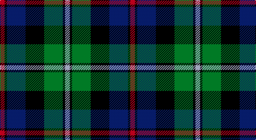 R/8 K4 DB32 K32 G32 K4 LB/8 tartan