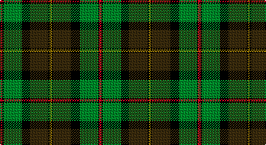 R/4 K2 G30 K14 DY30 K2 Y/4 tartan