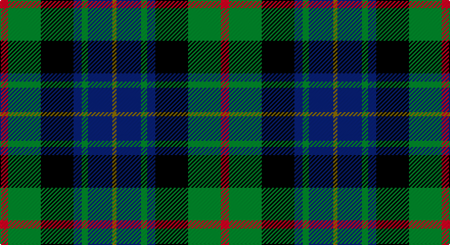 R/8 G32 K32 DB8 G6 DB24 Y/4 tartan