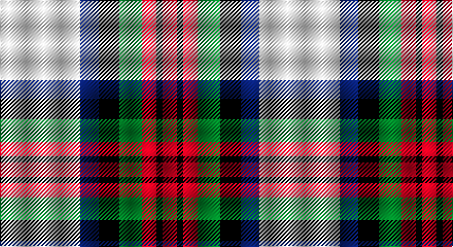W/78 DB18 K20 G22 R14 K6 R/14 tartan