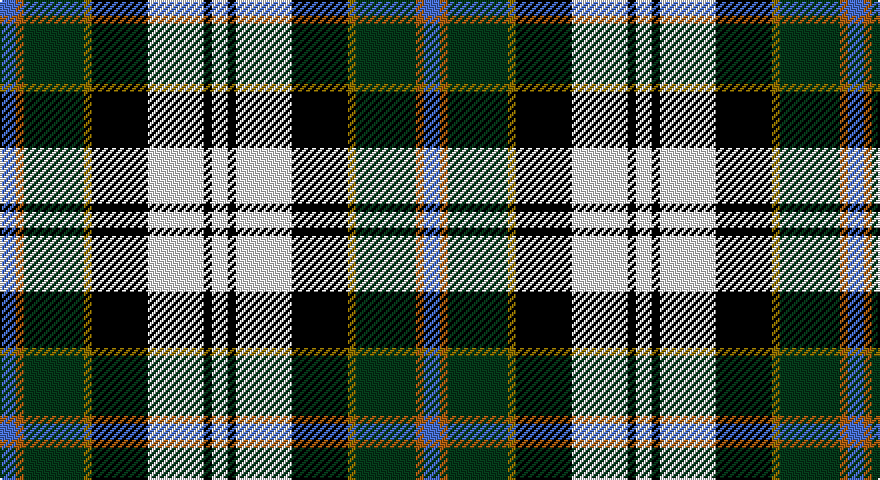 B/8 O4 DG30 Y4 K28 W28 K4 W/8 tartan