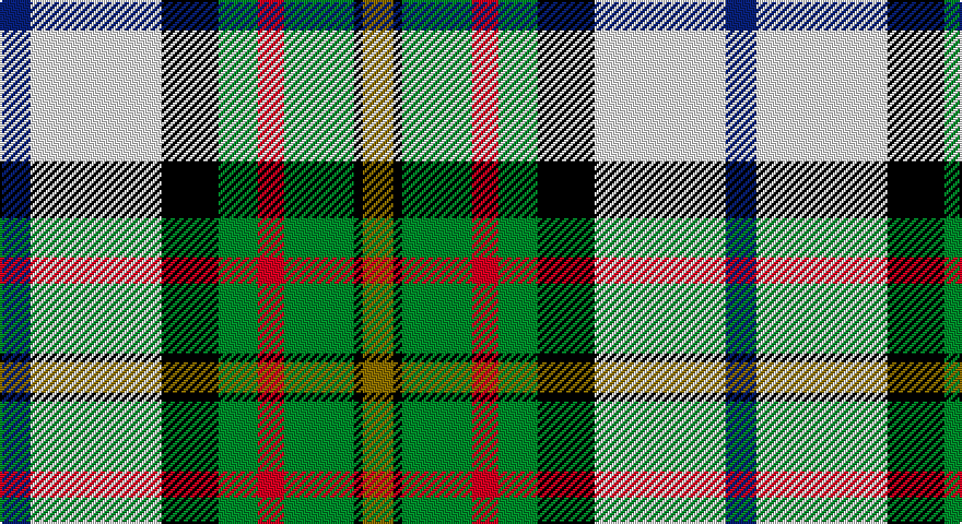 DB/14 W60 K26 G18 R12 G32 K4 Y/14 tartan