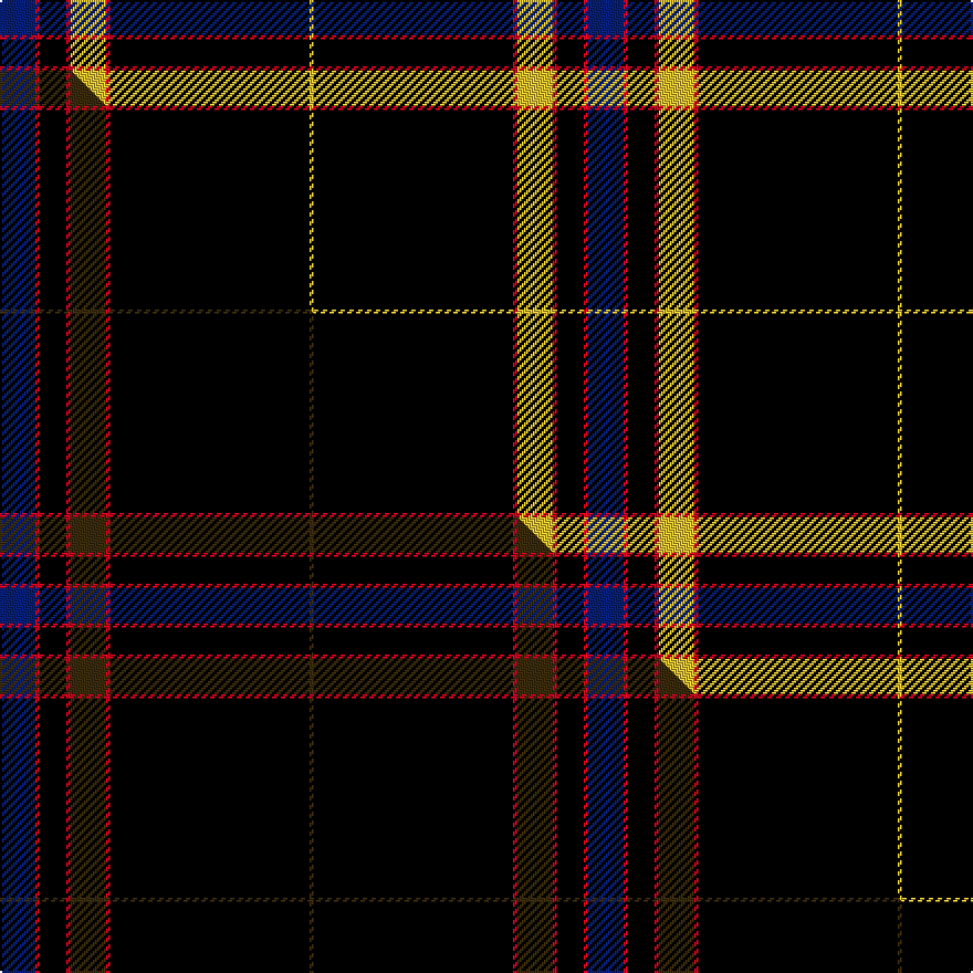 this sett (top) woven against the master sett (bottom)