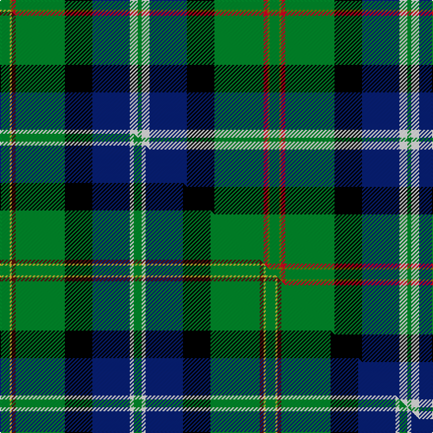 this sett (top) woven against the master sett (bottom)