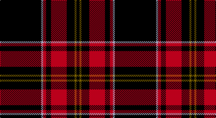 K/84 LB4 R6 K10 R32 K16 Y4 K/6 tartan