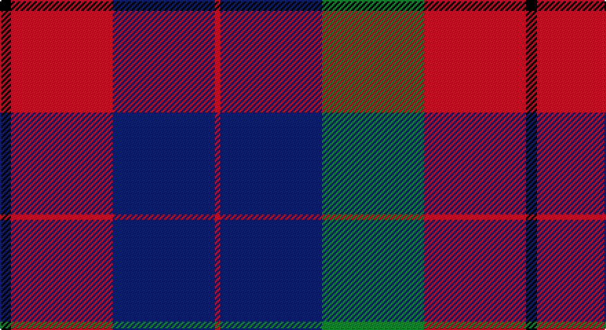 K/8 R74 DB74 R4 DB74 G74 R74 K/8 tartan