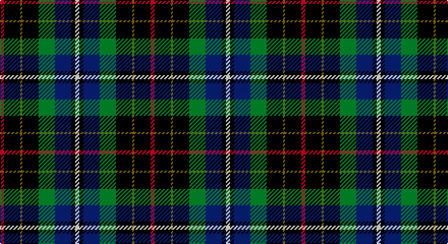 R/4 K16 Y2 K16 G16 DB16 K4 W/4 tartan