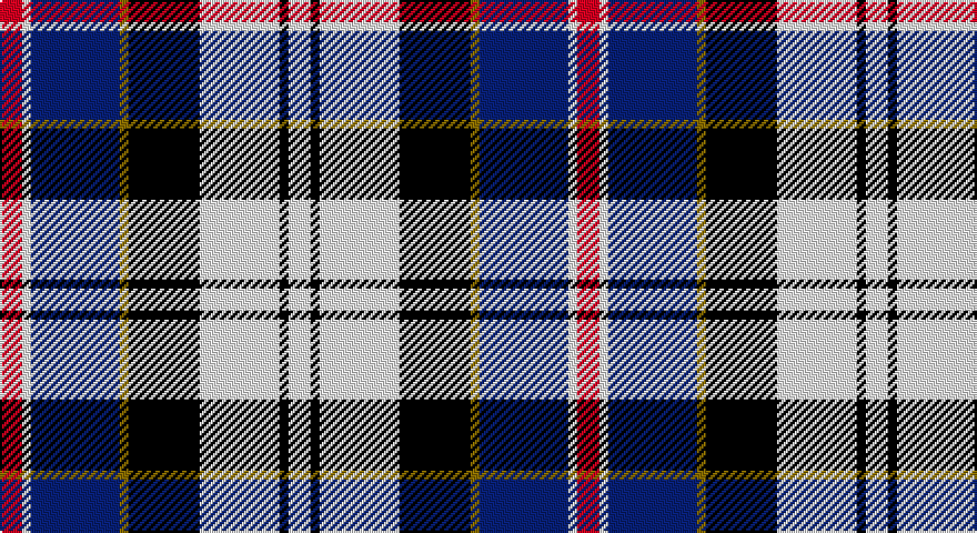 R/10 W4 DB40 Y4 K32 W36 K4 W/10 tartan