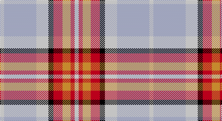 W/8 LB64 W24 K10 R18 LO16 R8 W/8 tartan