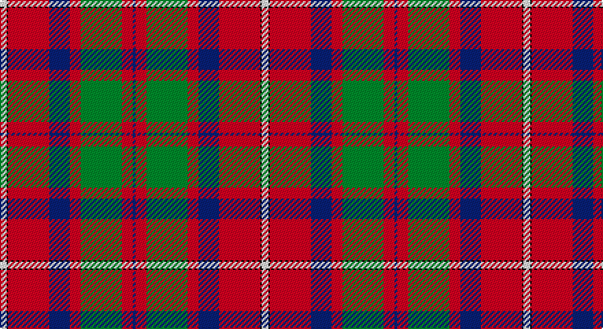 W/5 K1 R30 DB15 R8 G30 R8 DB/2 tartan