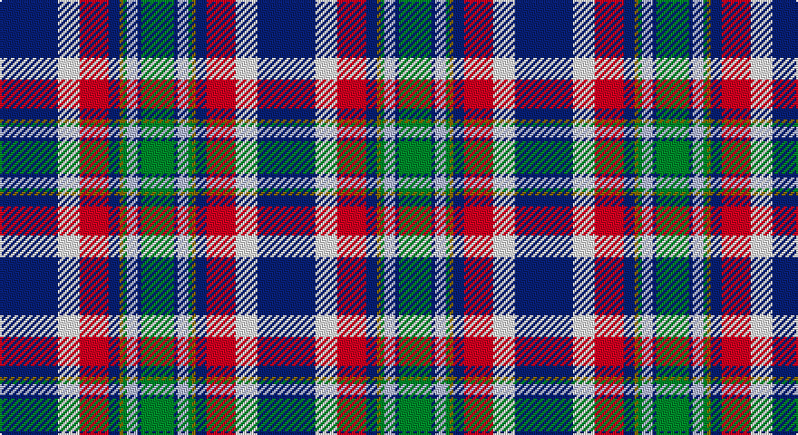 DB/32 W12 R16 DB6 Y2 G2 LB6 DB2 G/18 tartan