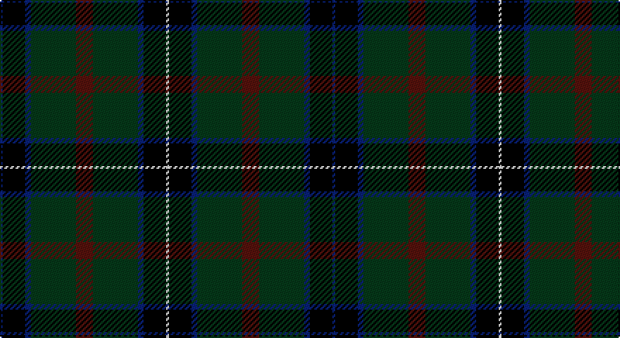 DB/2 K16 DB4 DG32 DR12 DG32 DB4 K16 W/2 tartan
