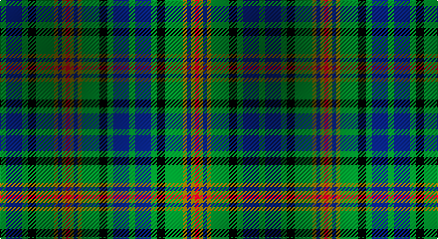 G/6 DB16 G6 K8 G18 Y4 DB4 Y4 R/4 tartan