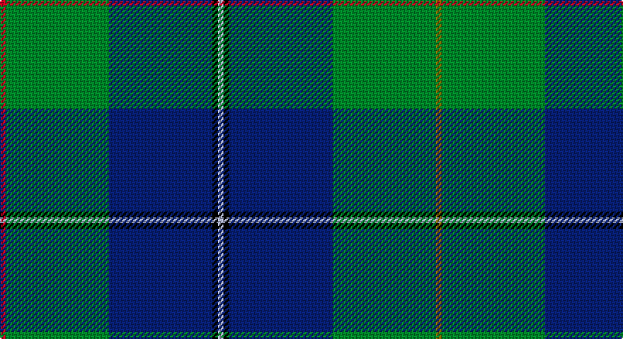 R/4 G73 DB73 K4 LB4 K4 DB73 G73 Y/4 tartan