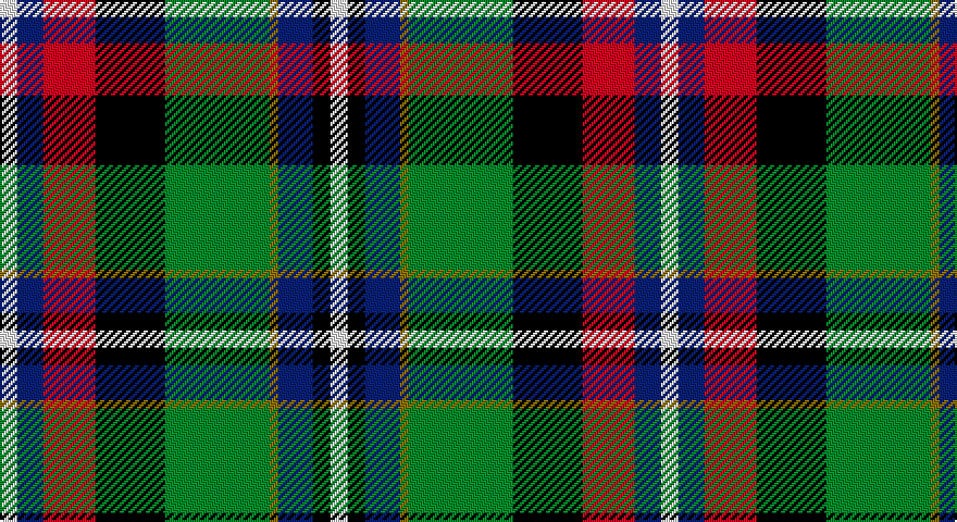 W/8 DB12 R24 K32 G48 Y4 DB16 K8 W/8 tartan