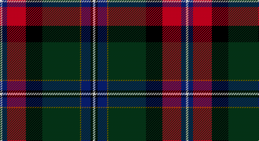 W/4 DB8 R32 K28 DG64 Y2 DB16 K4 W/4 tartan