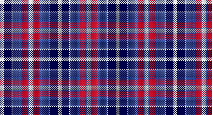 W/8 DB16 W2 B2 DBi12 B6 R12 B2 W/8 tartan