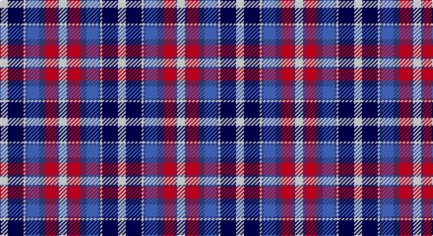 W/8 DB16 W2 DBi2 B12 DBi6 R12 DBi2 W/8 tartan
