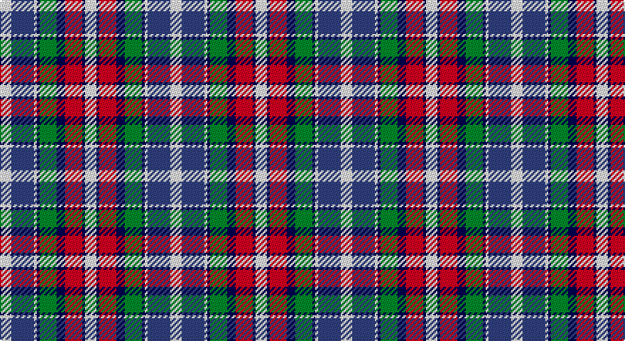 W/8 DBi16 W2 DB2 G12 DB6 R12 DB2 W/8 tartan