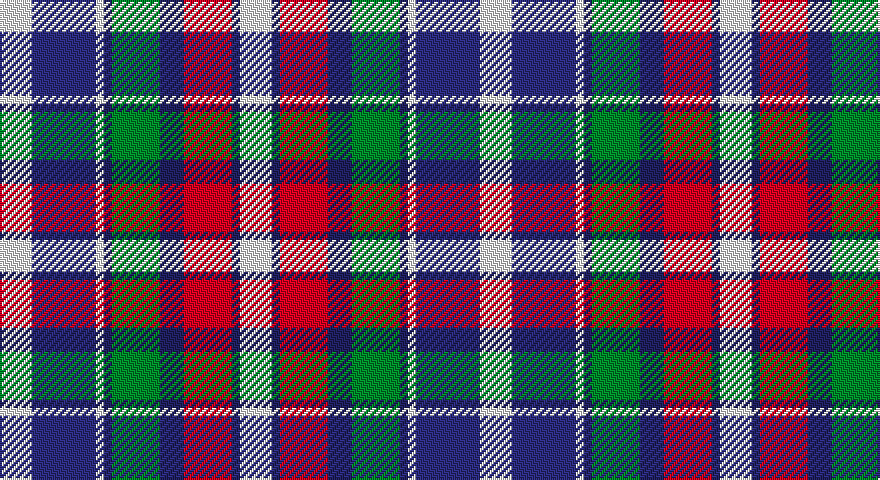 W/16 DBi32 W4 DB4 G24 DB12 R24 DB4 W/16 tartan