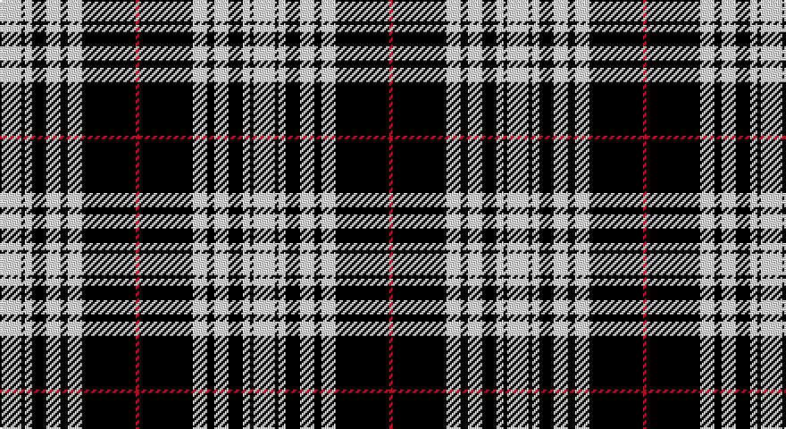 W/12 K2 W4 K8 W8 K4 W8 K30 R/2 tartan