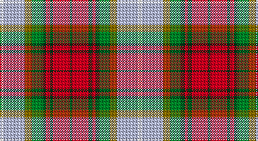 W/6 LB36 Y12 G19 DG6 R6 DG6 R28 DG/4 tartan